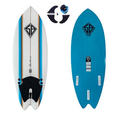 Picture of Scott Burke 290  5 ft. 2 in. Soft-top Fish Surfboard with Traction & Leash